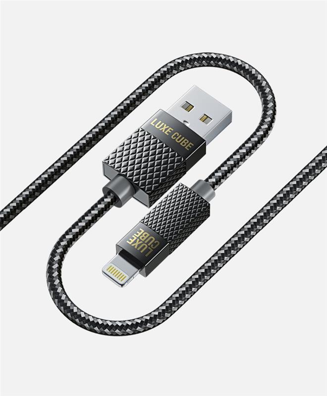 Кабель Luxe Cube Premium USB-Lightning, 1м, Grey (9780201379648) в Києві