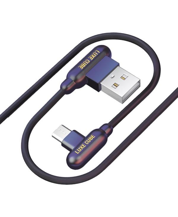 Ціна кабель Luxe Cube Game USB-microUSB, 1м, Black (8886668686143) в Києві