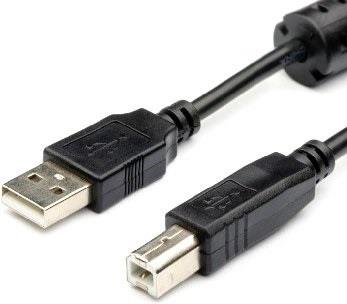Кабель Atcom USB 2.0 AM/BM 1.5 м. ferrite core (5474) в інтернет-магазині, головне фото