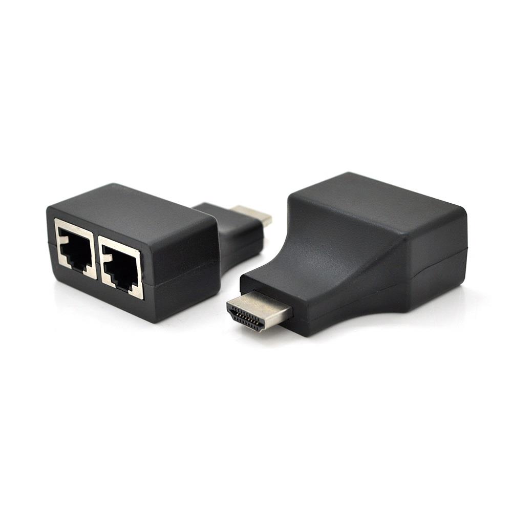 Адаптер Voltronic HDMI-2хRJ-45 Black (YT-SCPE HDMI/2P-30m720P/08516)