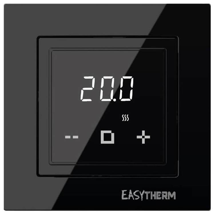 Терморегулятор чорного кольору для теплої підлоги Easytherm ET-35