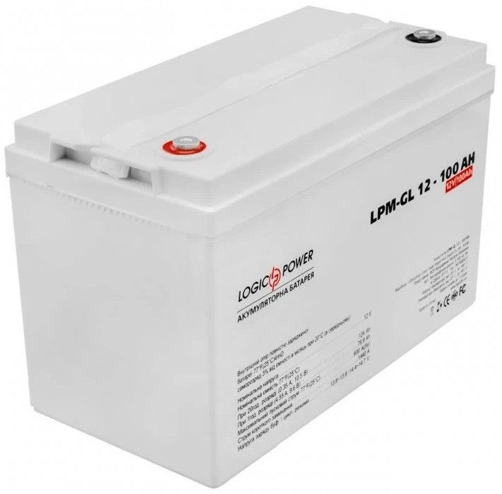 Акумулятор LogicPower LPM-GL 12 - 100 Ah (LP3871) в інтернет-магазині, головне фото