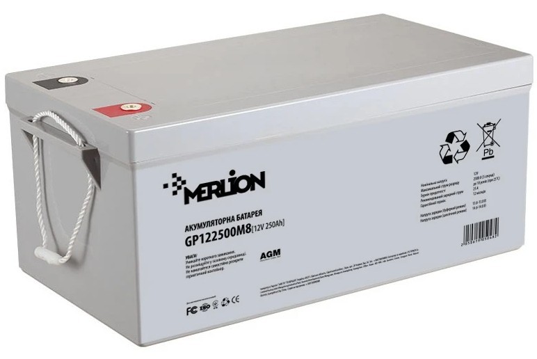 Акумулятор Merlion 12V 250Ah (GP122500M8/05048)