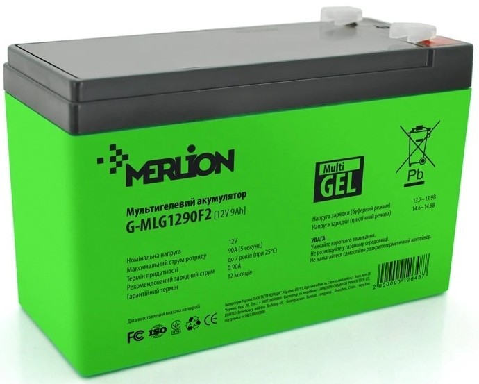 Акумулятор Merlion 12V-9Ah (G-MLG1290F2/12648)