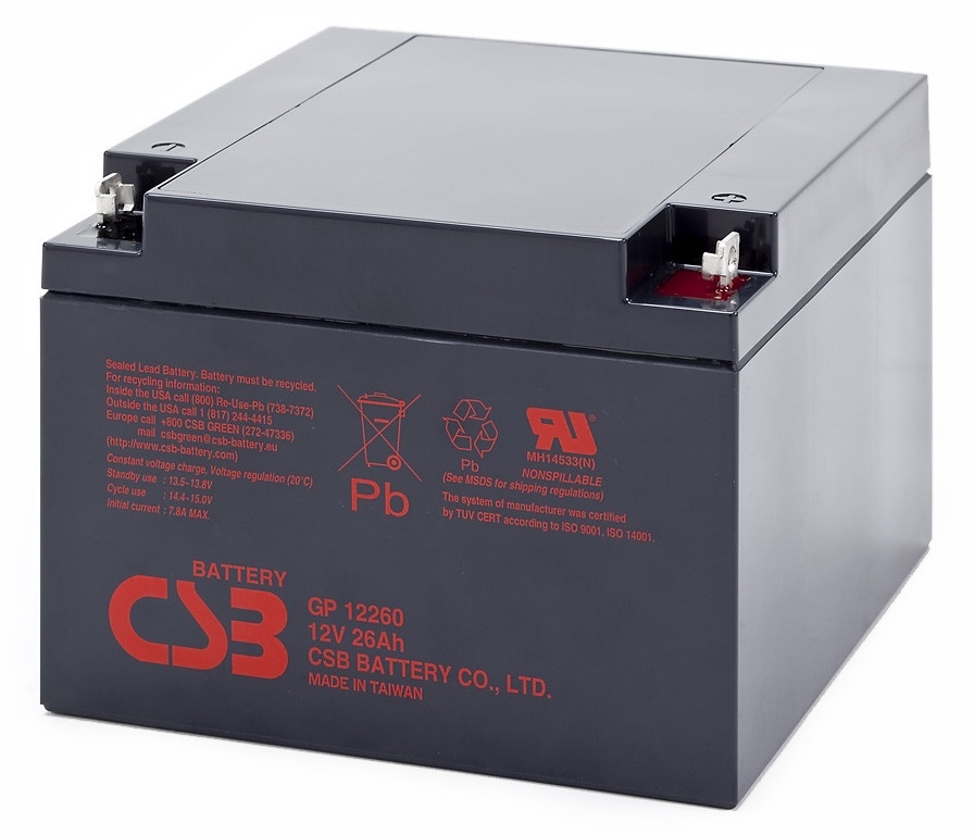 Аккумуляторная батарея CSB 12V 26 Ah (GP12260)