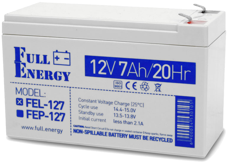 Купити акумуляторна батарея Full Energy 12V 7Ah (FEL-127) в Києві