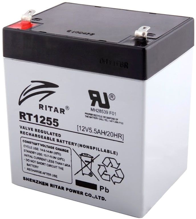 Акумуляторна батарея Ritar AGM RT1255, 12V-5.5Ah (RT1255)