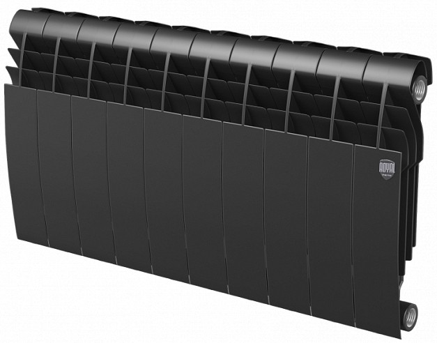 Біметалевий радіатор чорний Royal Thermo BiLiner 350 /Noir Sable - 10 секцій (HC-1345189)