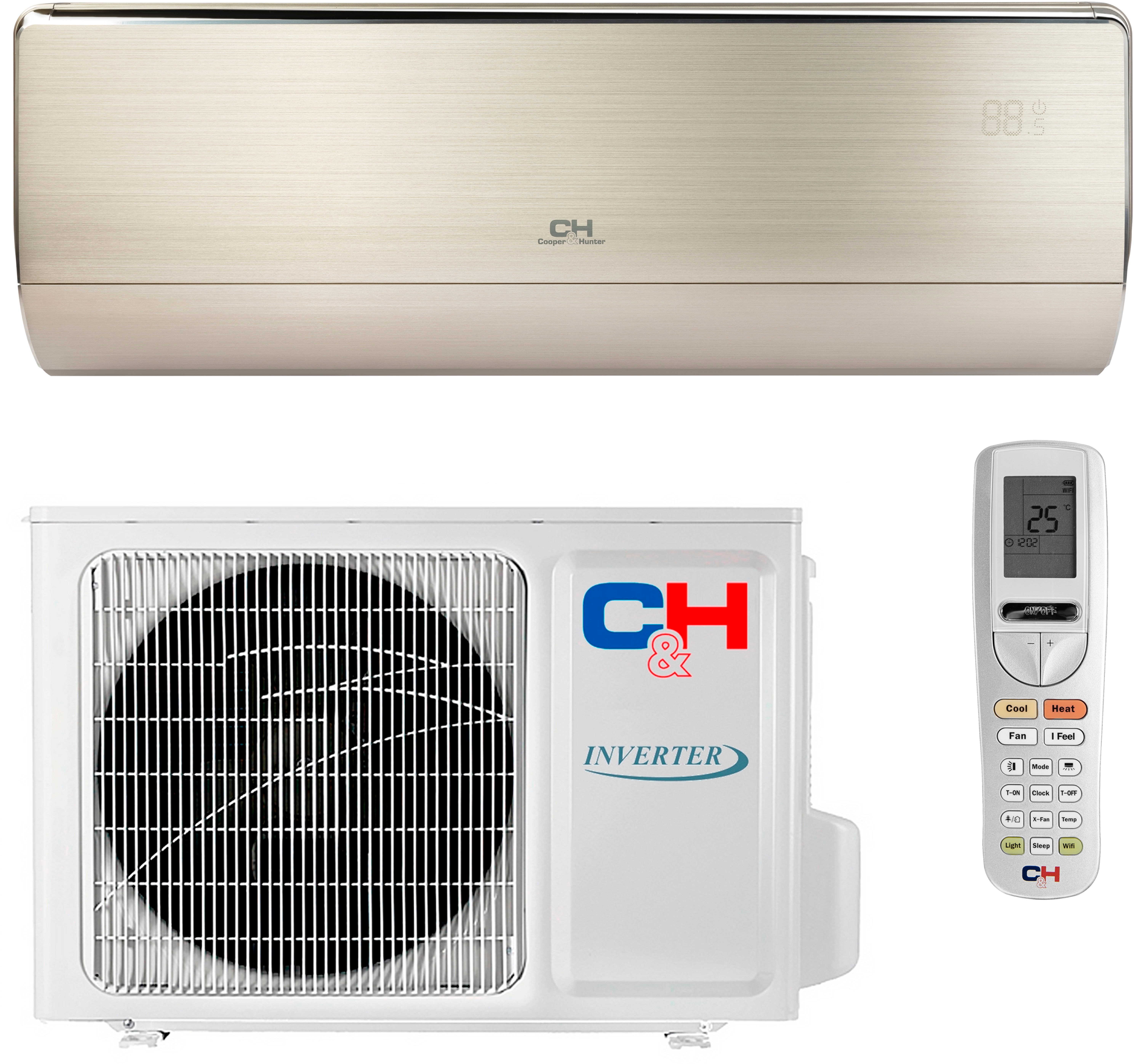 Кондиціонер Cooper&Hunter інверторний Cooper&Hunter Vip Inverter-NG CH-S12FTXHV-B-NG