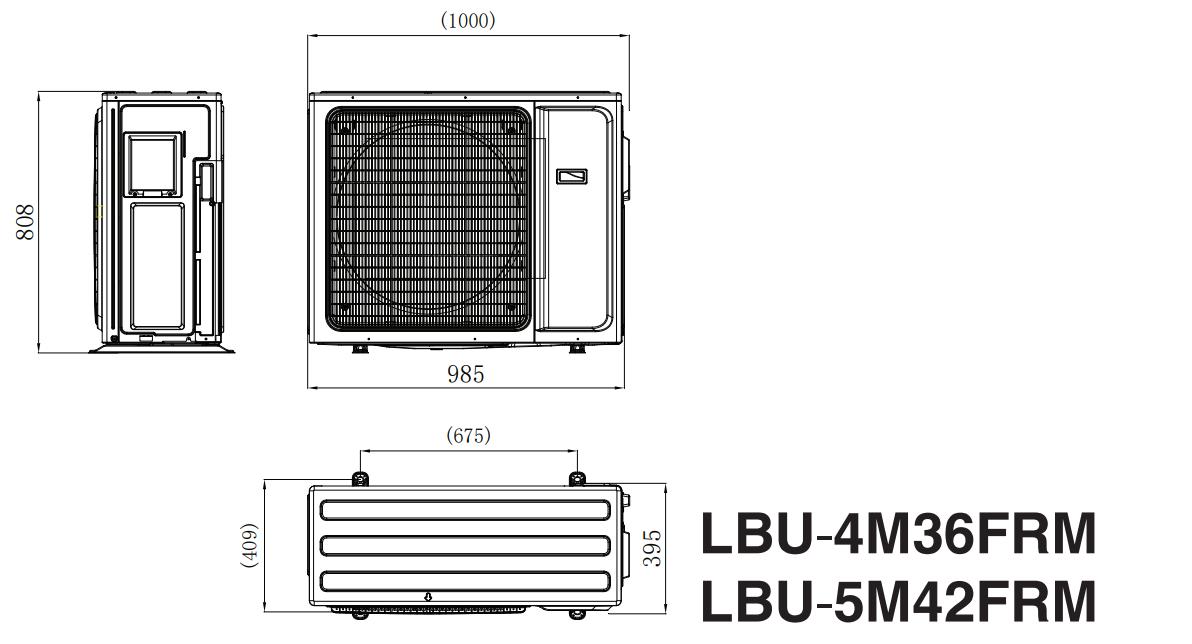 Leberg Multi R32 LBU-5M42FRM Габаритные размеры
