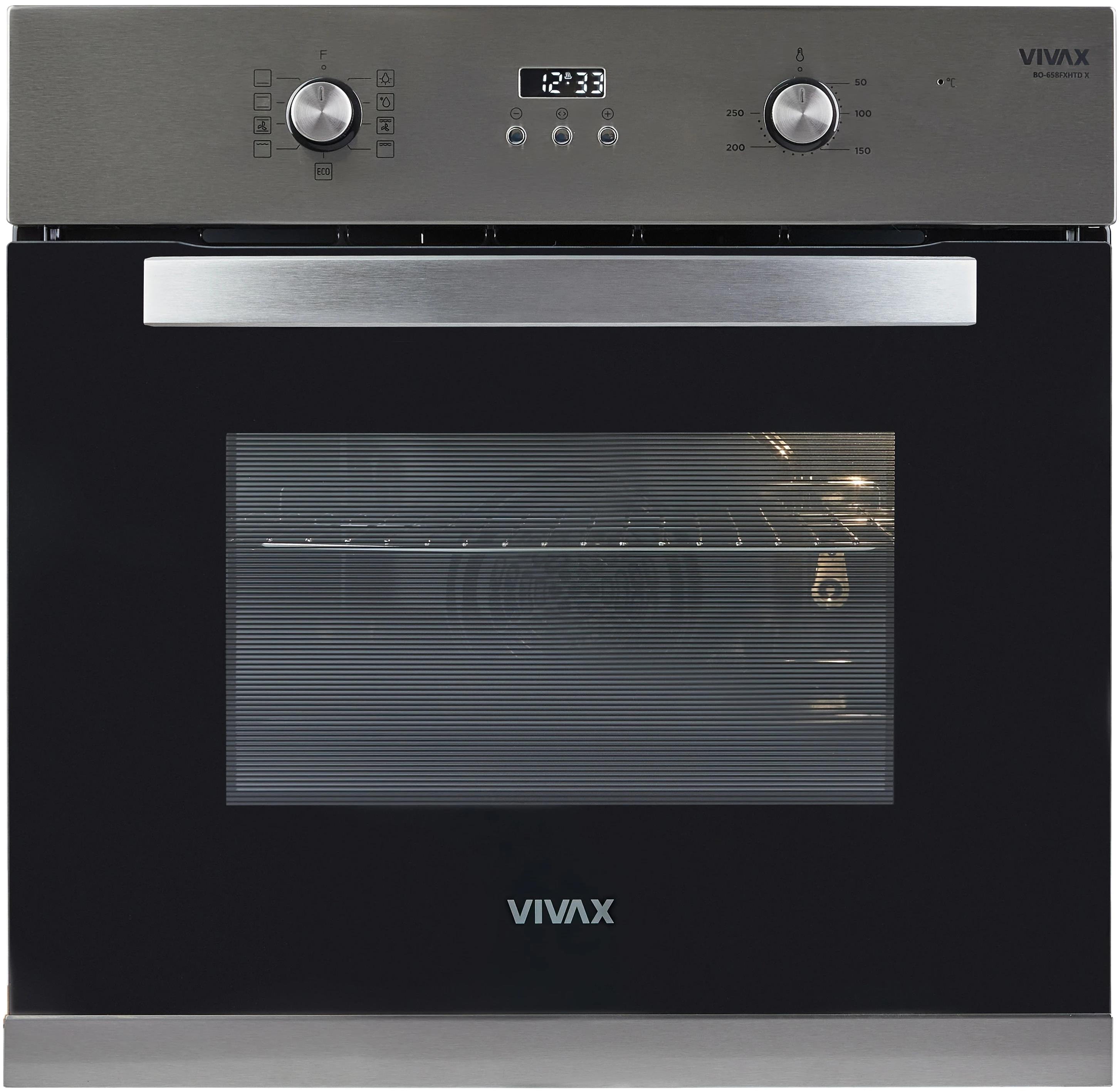 Духовой шкаф с электронным управлением Vivax BO-658FXHTD X