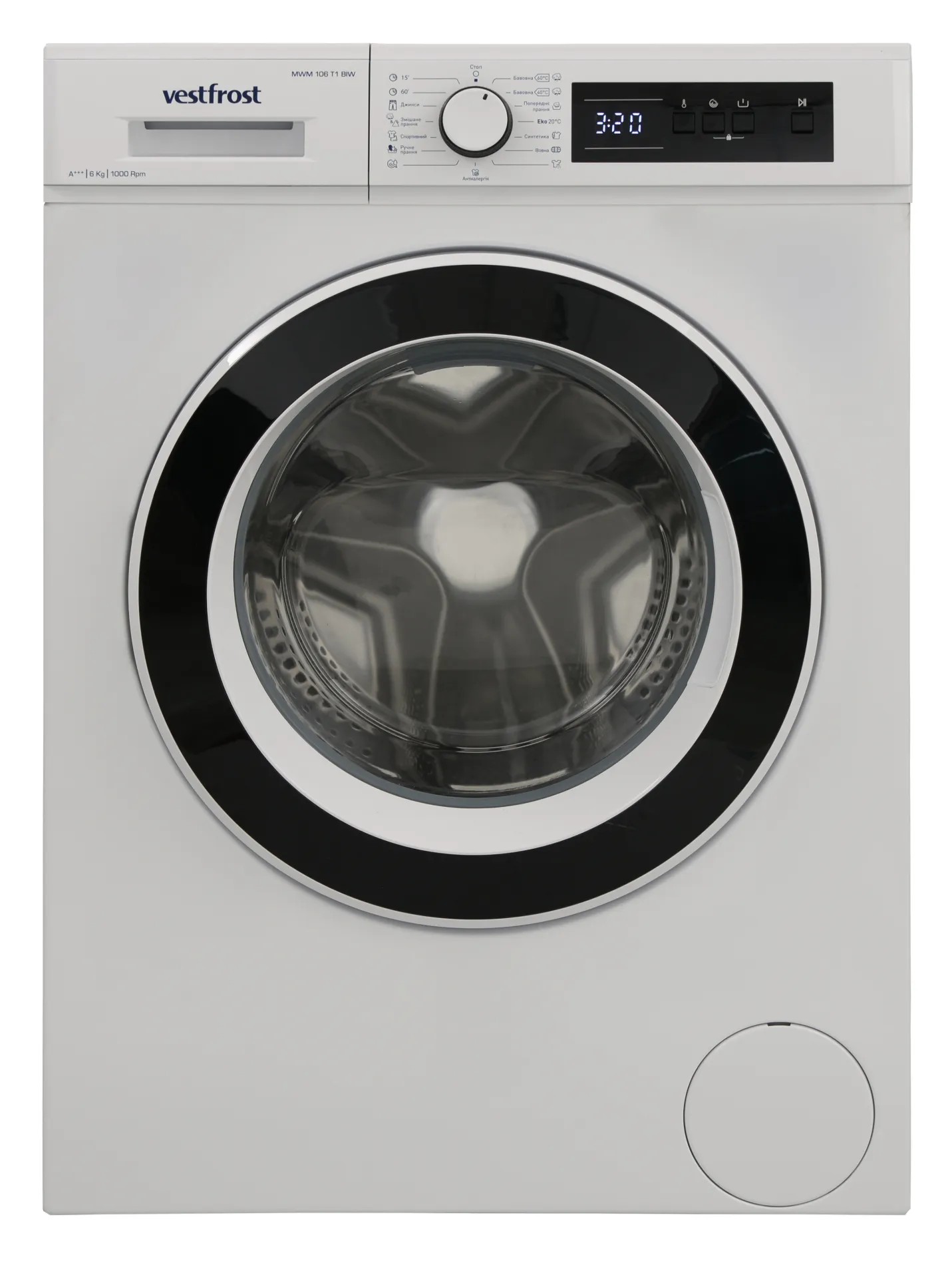 Турецька пральна машина Vestfrost MWM 106 T1 BIW