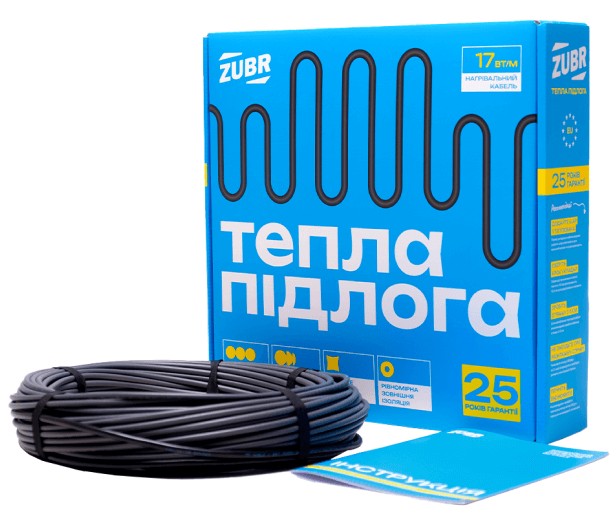 Электрический теплый пол Zubr DC Cable 17/1210 Вт в интернет-магазине, главное фото