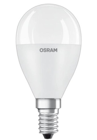 Светодиодная лампа форма шар Osram LED P60 6.5W/560Lm 4000K E14 (4058075623958)