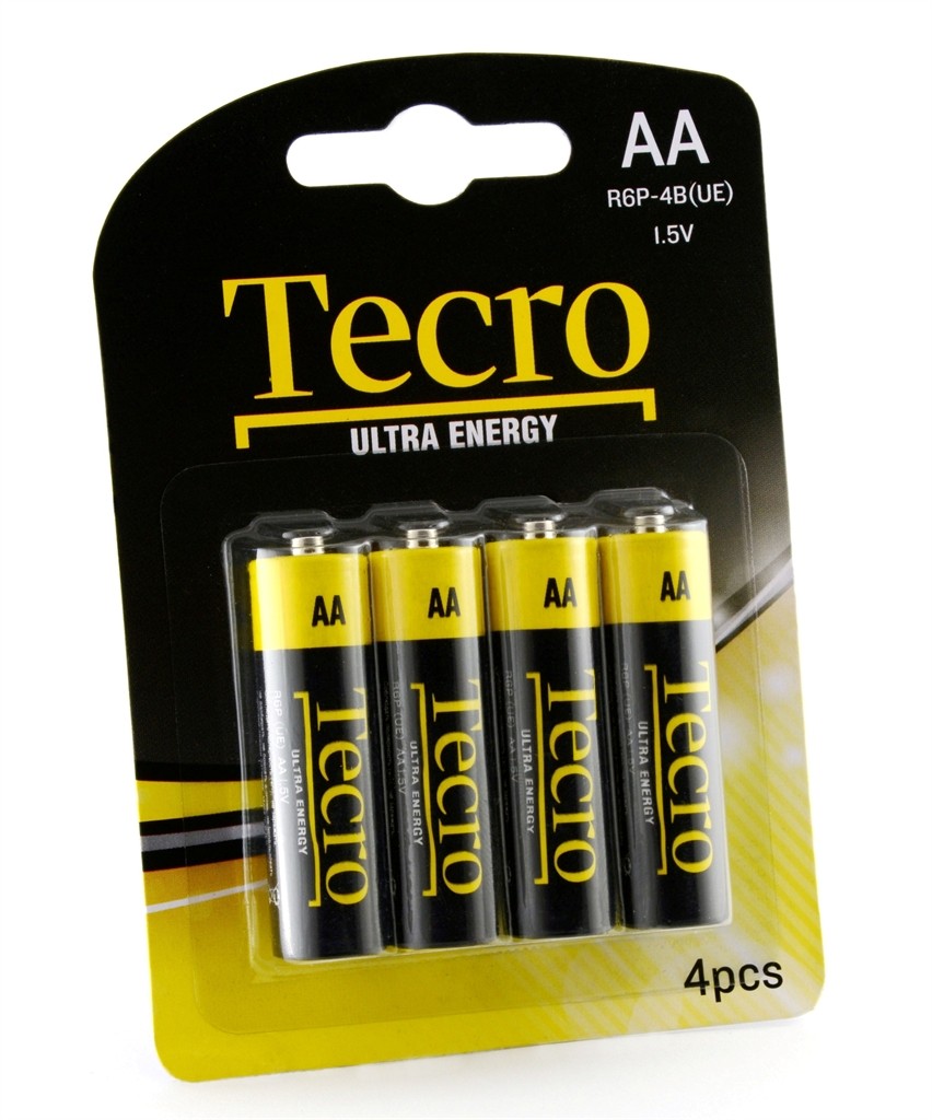 Carbon-Zinc батарейки Tecro Ultra Energy AA/LR06 BL 4 шт