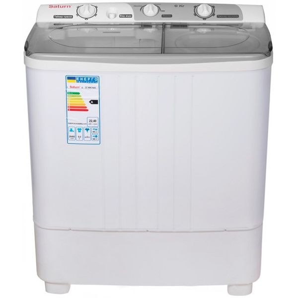 Купити пральна машина на 1300 обертів Saturn ST-WK7605 Grey в Києві