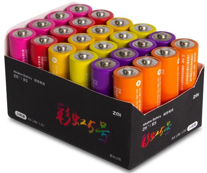 Купить батарейка ZMI ZI5 Rainbow AA batteries * 24 (Р30402) в Киеве