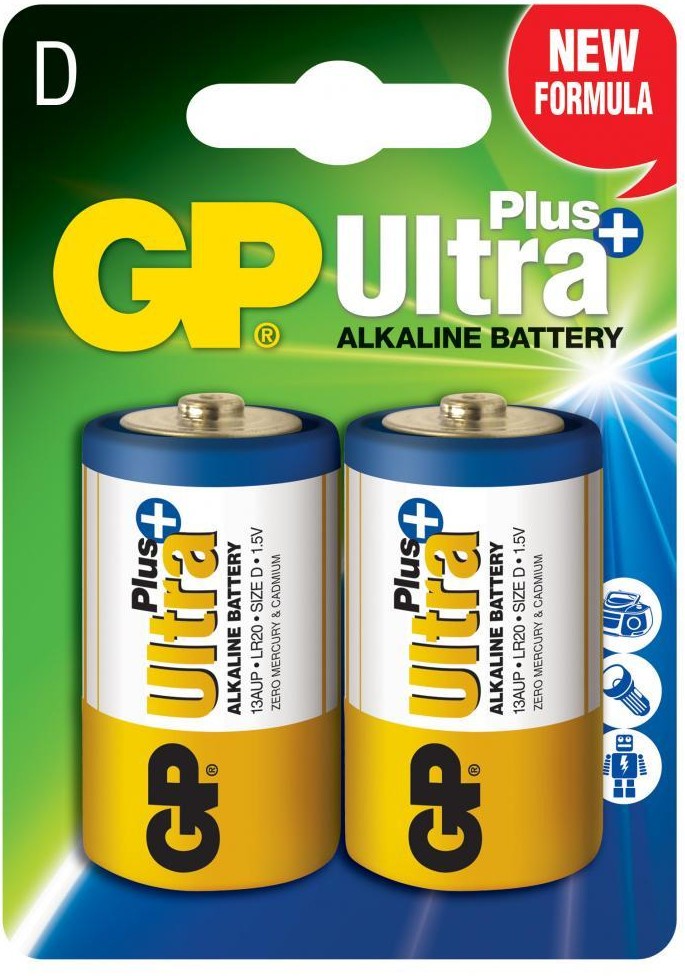 Батарейка Gp D GP Ultra Plus LR20 * 2 (13AUP-U2)