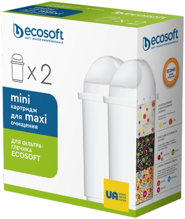 Картридж от солей жесткости (умягчение) Ecosoft CRVK2ECO (улучшенный) 2шт. в Киеве