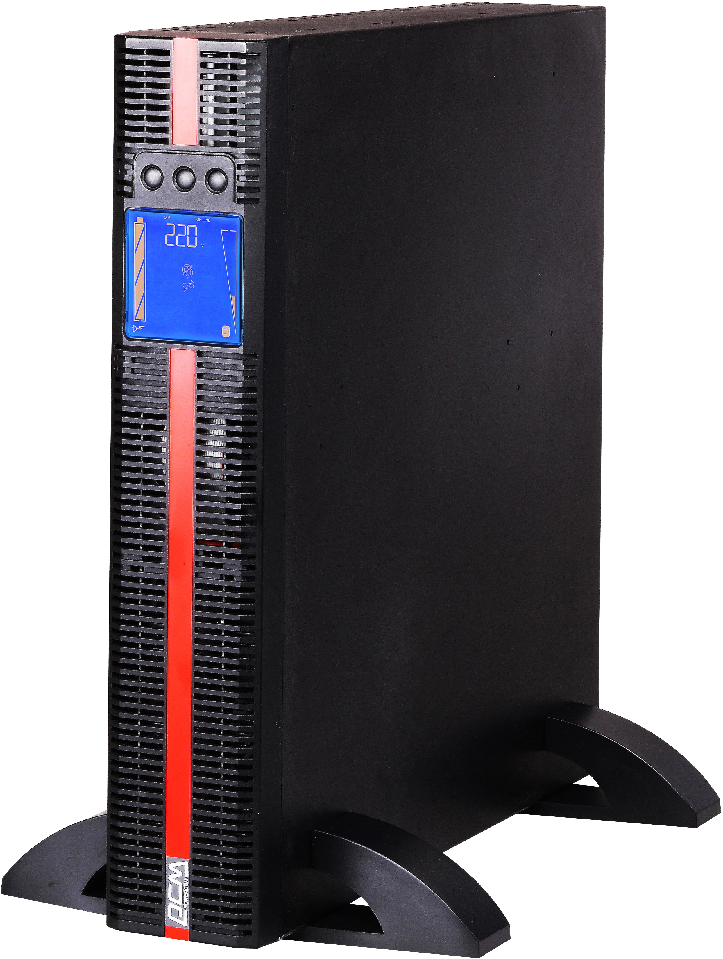 Характеристики джерело безперебійного живлення Powercom MRT-1500 IEC 1500VA PF=1 online RS232 USB 4 IEC LCD