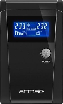 Armac OFFICE O/850F/LCD, Line Interactive 850VA/450W, 2хSchuko, USB-B LED, Metal case