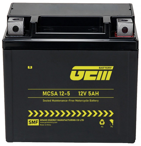 Ціна акумуляторна батарея GEM Battery GS 12-5 в Києві