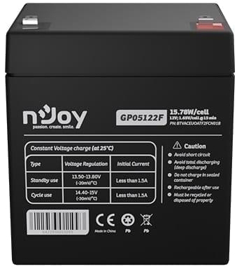 Аккумуляторная батарея nJoy GP05122F 12V 5AH (BTVACEUOATF2FCN01B) AGM