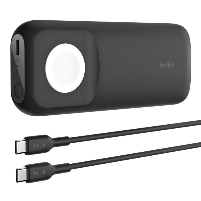 Павербанк з Li-Ion батареєю Belkin 10000mAh 20W with Fast Wireless Charger for Apple Watch Black (BPD005BTBK)