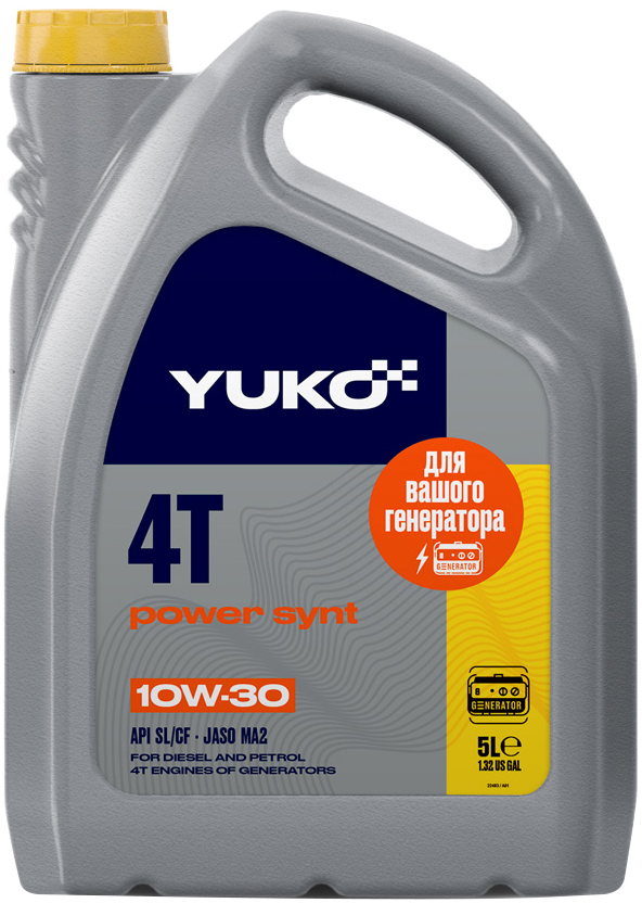 Моторное масло Yuko Power Synt 4T 10W-30 5 л в интернет-магазине, главное фото