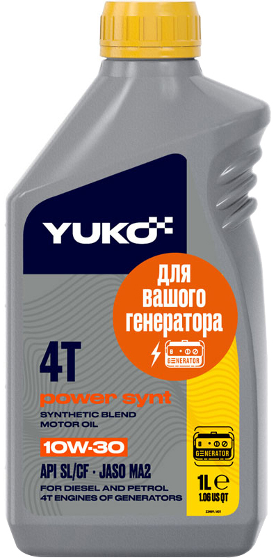 Моторное масло Yuko Power Synt 4T 10W-30 1 л в интернет-магазине, главное фото