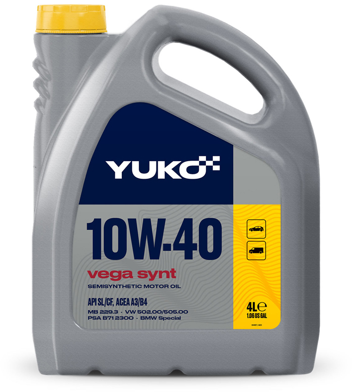 Моторное масло Yuko Vega Synt 10W-40 4 л в интернет-магазине, главное фото