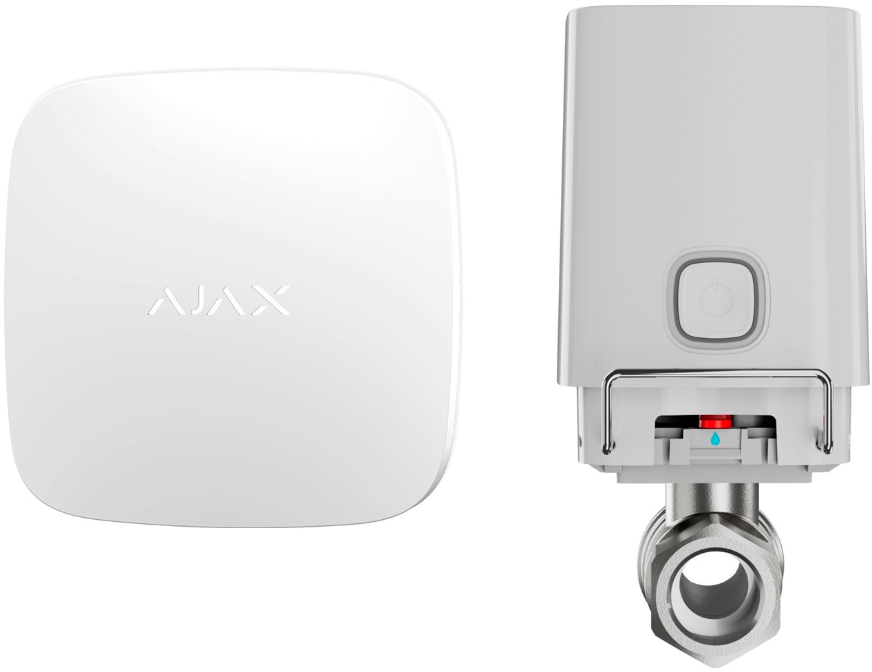 Набір розширення Ajax WaterStop 1/2" White з датчиком LeaksProtect White в інтернет-магазині, головне фото