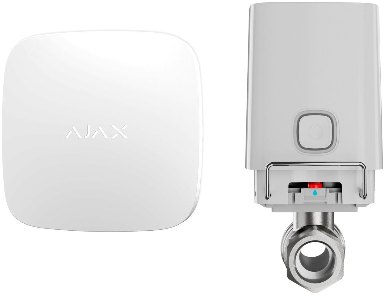 Набір розширення Ajax WaterStop 3/4" White з датчиком LeaksProtect White в інтернет-магазині, головне фото
