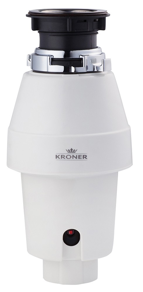 Купить диспоузер с 1 степенью измельчения Kroner KRP Kaiman WHI - 375W в Киеве