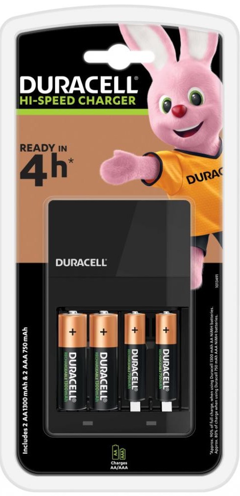 Зарядні пристрої для акумуляторних батарей Duracell