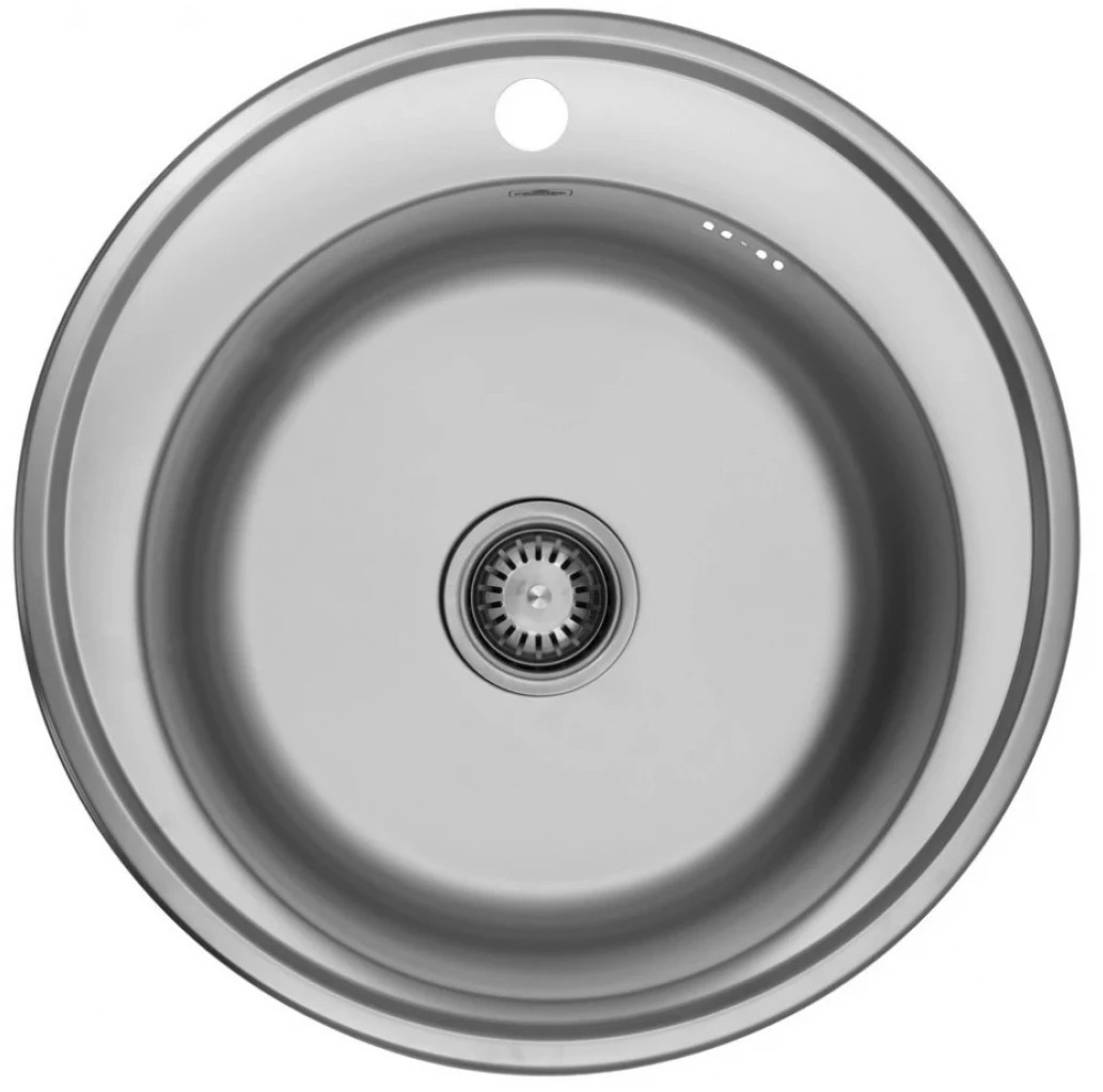 Характеристики кухонна мийка ширина 510 мм Kroner KRP Satin - 510 (0,8 мм)