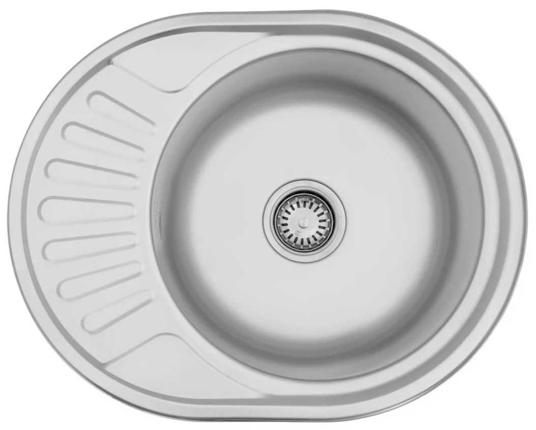 Кухонна мийка з нержавіючої сталі Kroner KRP Satin - 5745 (0,8 мм)