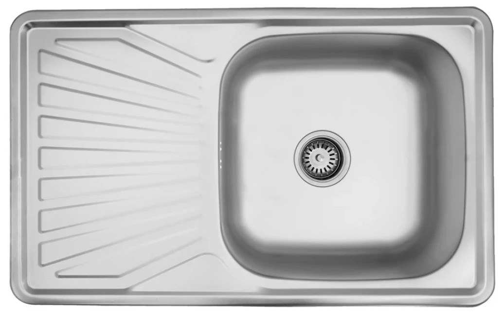 Кухонна мийка довжина 480 мм Kroner KRP Dekor - 7848 (0,8 мм)