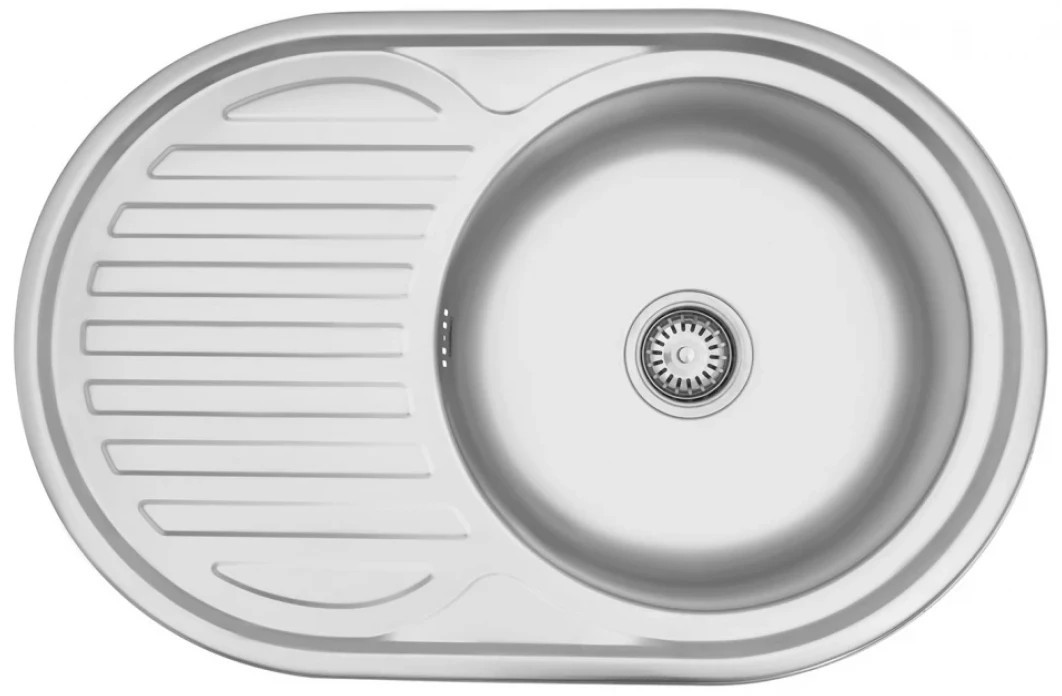 Кухонна мийка довжина 500 мм Kroner KRP Satin - 7750 (0,6 мм)