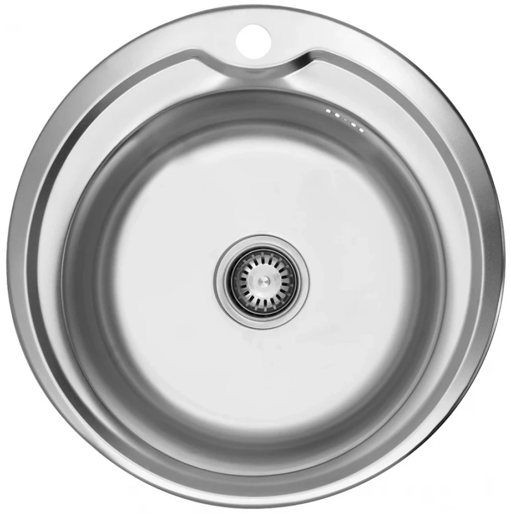 Кухонна мийка з нержавіючої сталі Kroner KRP Satin - 510 (0,6 мм)