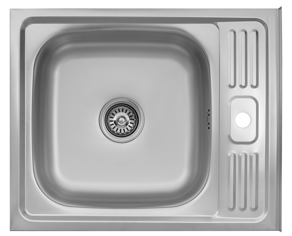 Купити кухонна мийка ширина 500 мм Kroner KRP Satin - 6050 (0.6 мм) в Києві