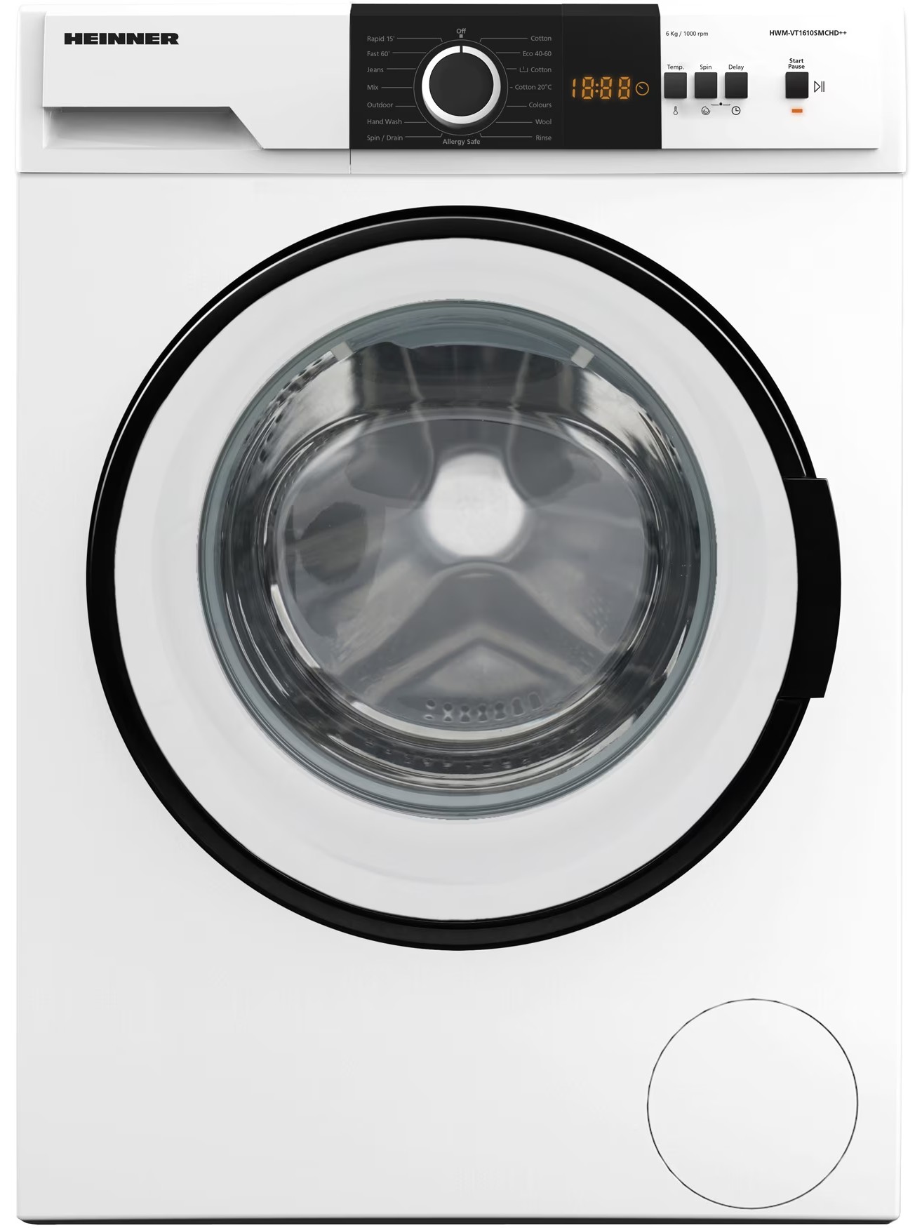 Компактная стиральная машина Heinner HWM-VT1610SMCHD++