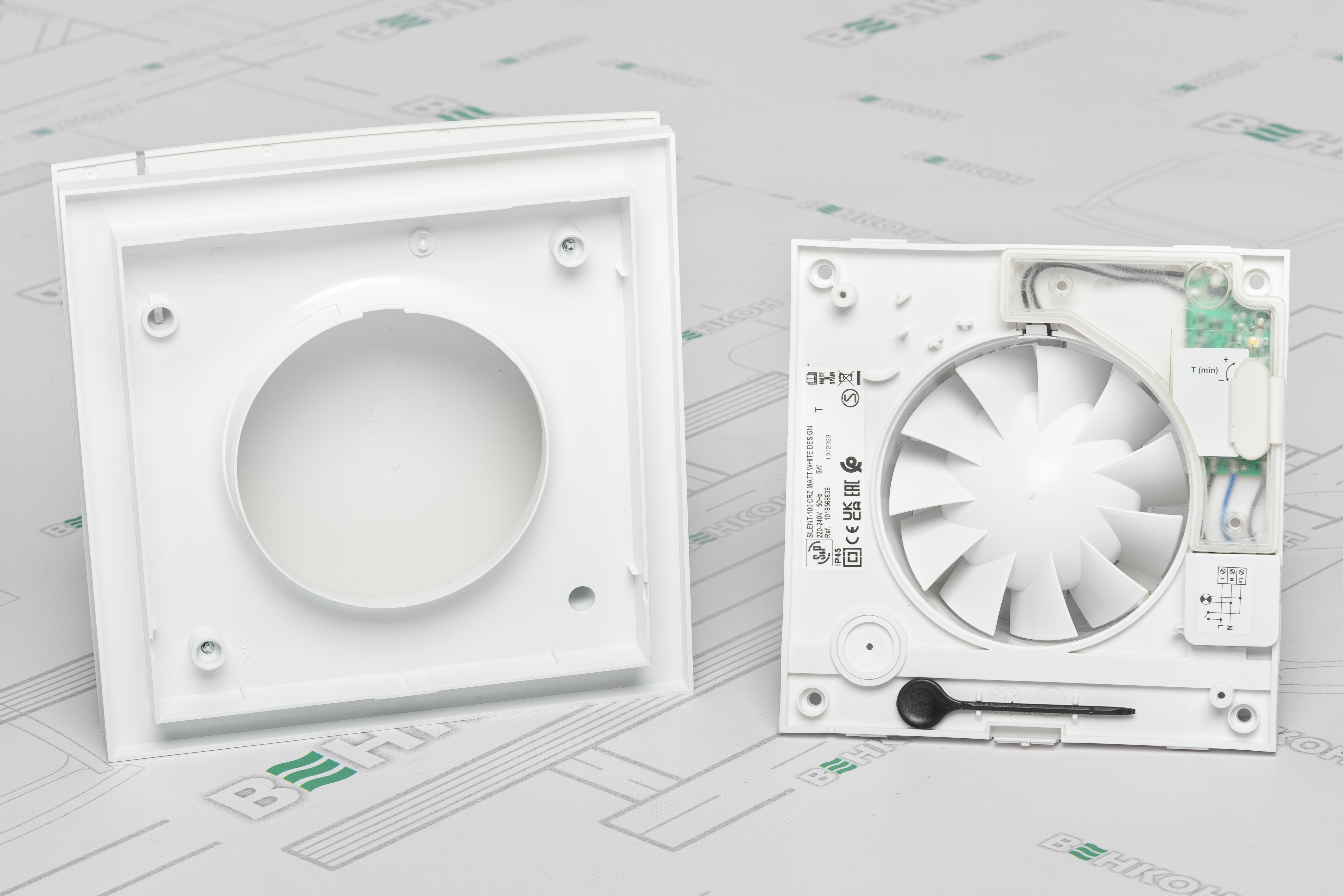 Вытяжной вентилятор Soler&Palau Silent-100 CRZ Matt White Design-4C обзор - фото 8
