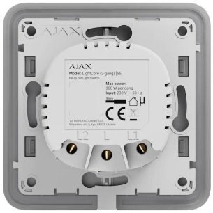 в продаже Выключатель двухклавишный Ajax LightSwitch (ALS2W) - фото 3