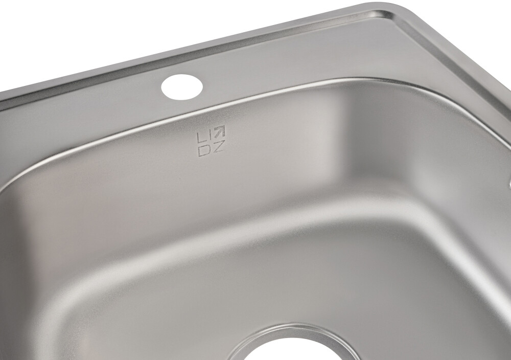 Кухонна мийка Lidz 4848 0,6 мм Satin (LIDZ4848SAT06) відгуки - зображення 5