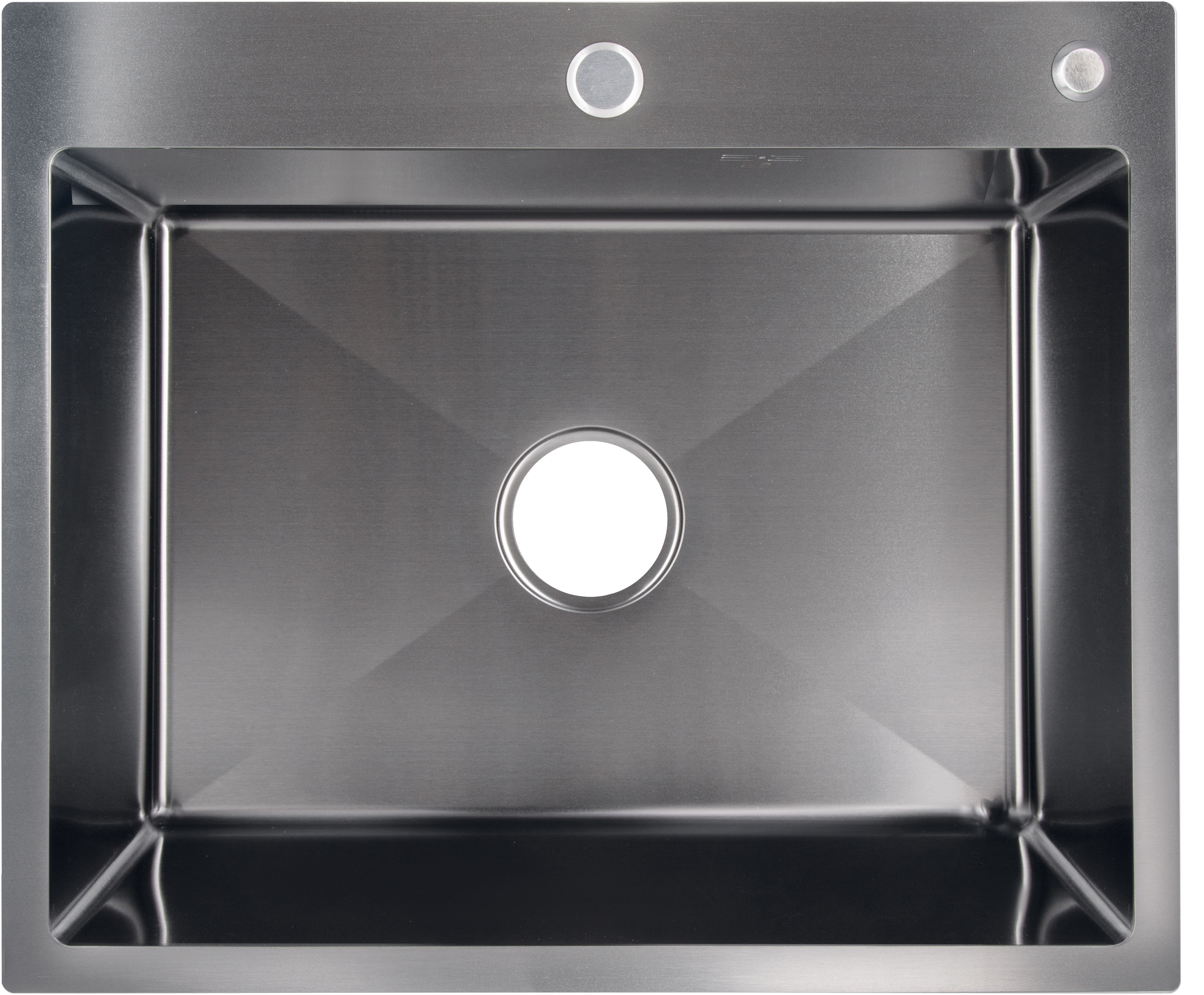 Кухонна мийка чорна Lidz H6050B 3.0/0.8 мм Brush Black (LDH6050BPVD3008)
