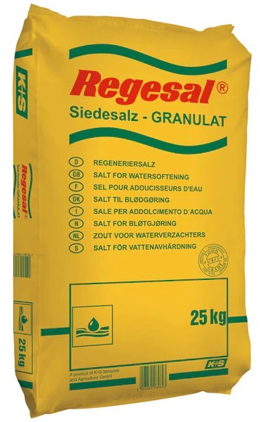 Ціна засипка для фільтра Regesal сіль таблетована 25 кг в Києві