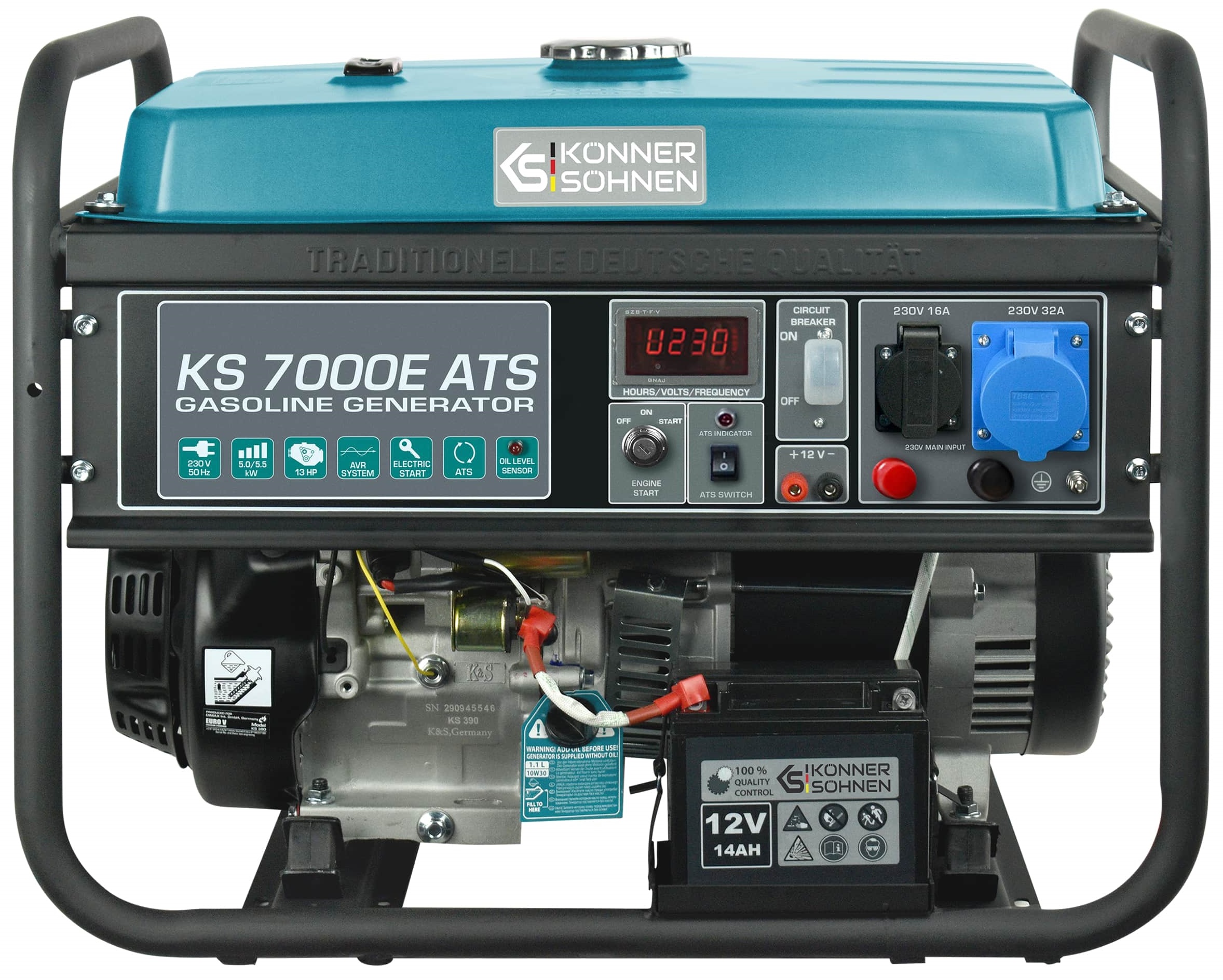 Інструкція генератор з автозапуском Konner&Sohnen KS 7000E ATS