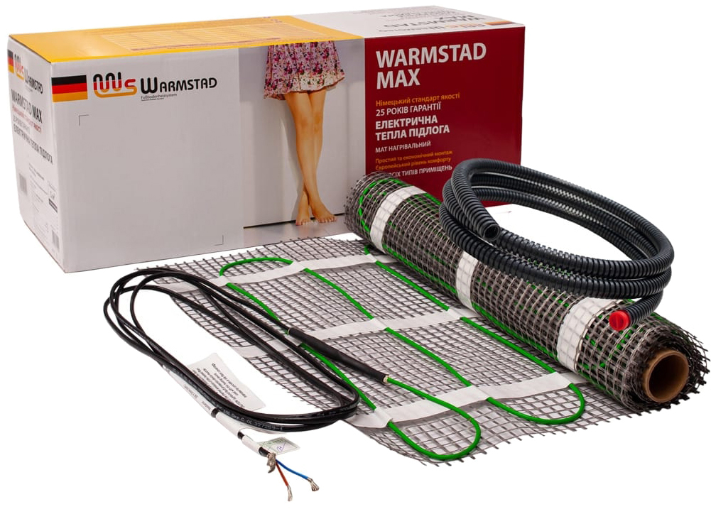 Теплый пол Warmstad под плитку Warmstad Max EcoPRO-150-1.0/150 W/m2 с терморегулятором RTP
