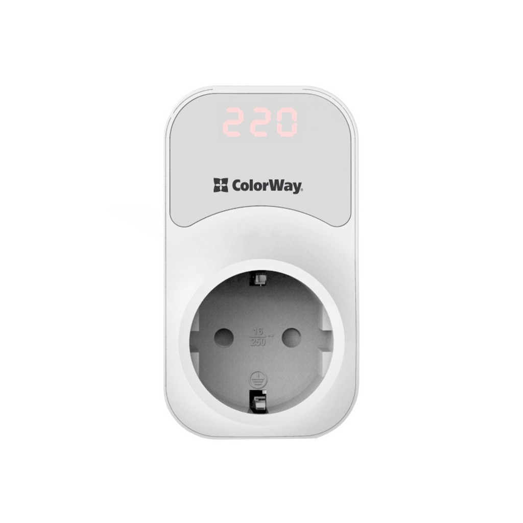 Реле напруги ColorWay DS1, white (CW-VR16-01D) в інтернет-магазині, головне фото